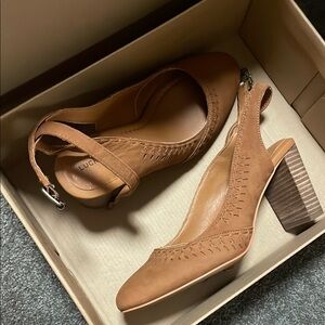 Lucky brand 7.5M Women's Brown Slingback Heels